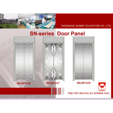 Panneau de porte d&#39;ascenseur avec motif réticulaire (SN-DP-316)